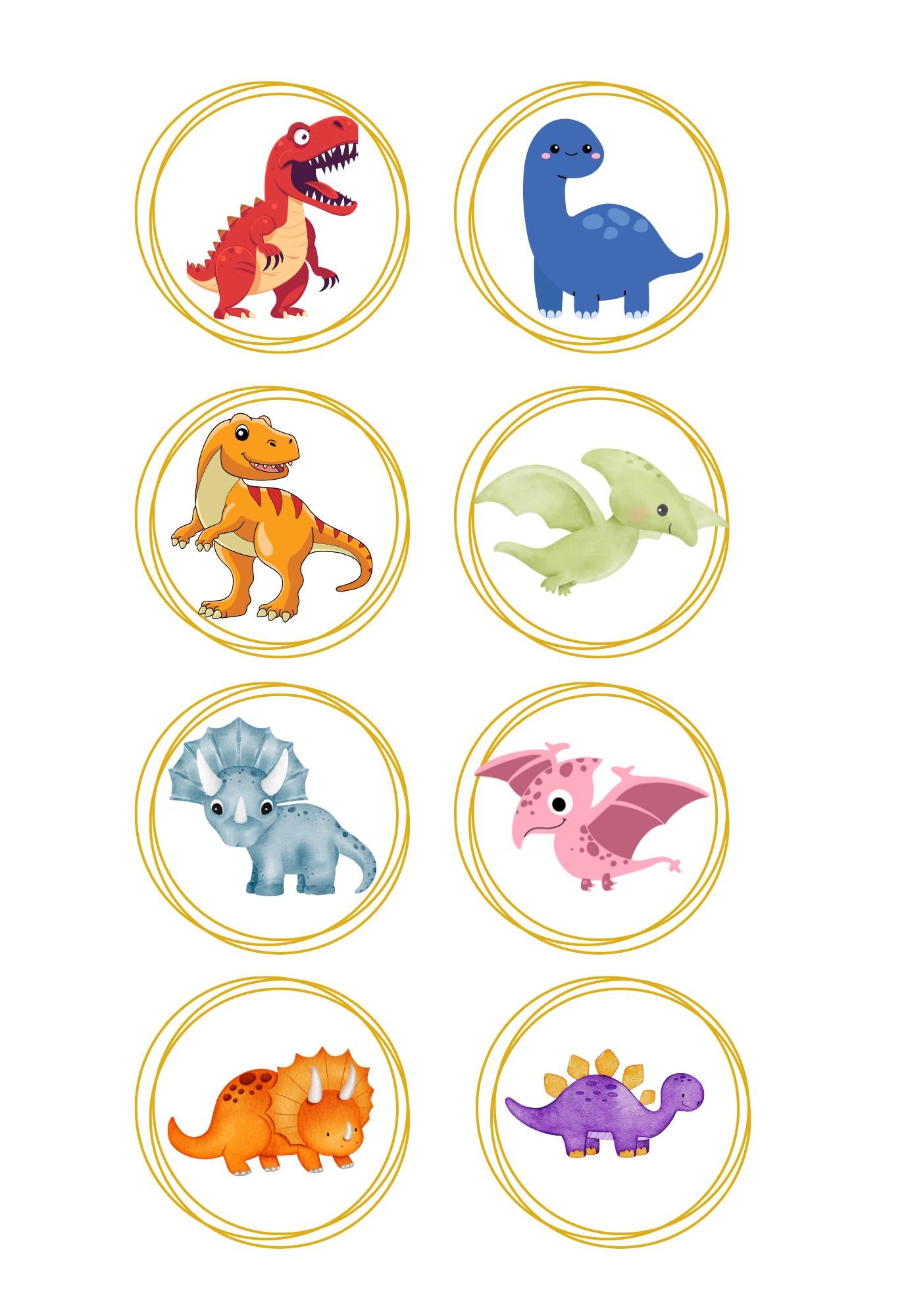 Dinosaur Composition Notebook Cover & Stickers: Printable School Supplies (Digital Download)