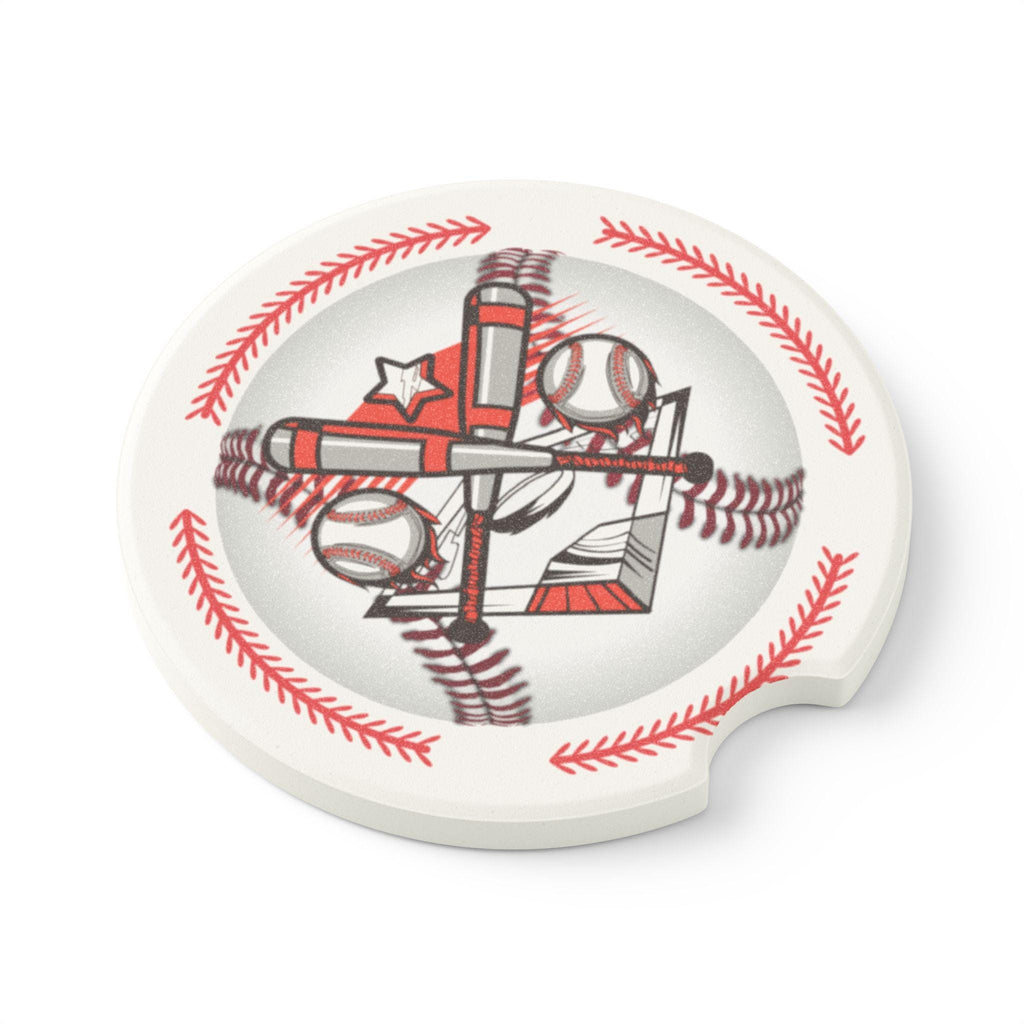Baseball Soapstone Car Coaster: Sports Fan Vehicle Accessory