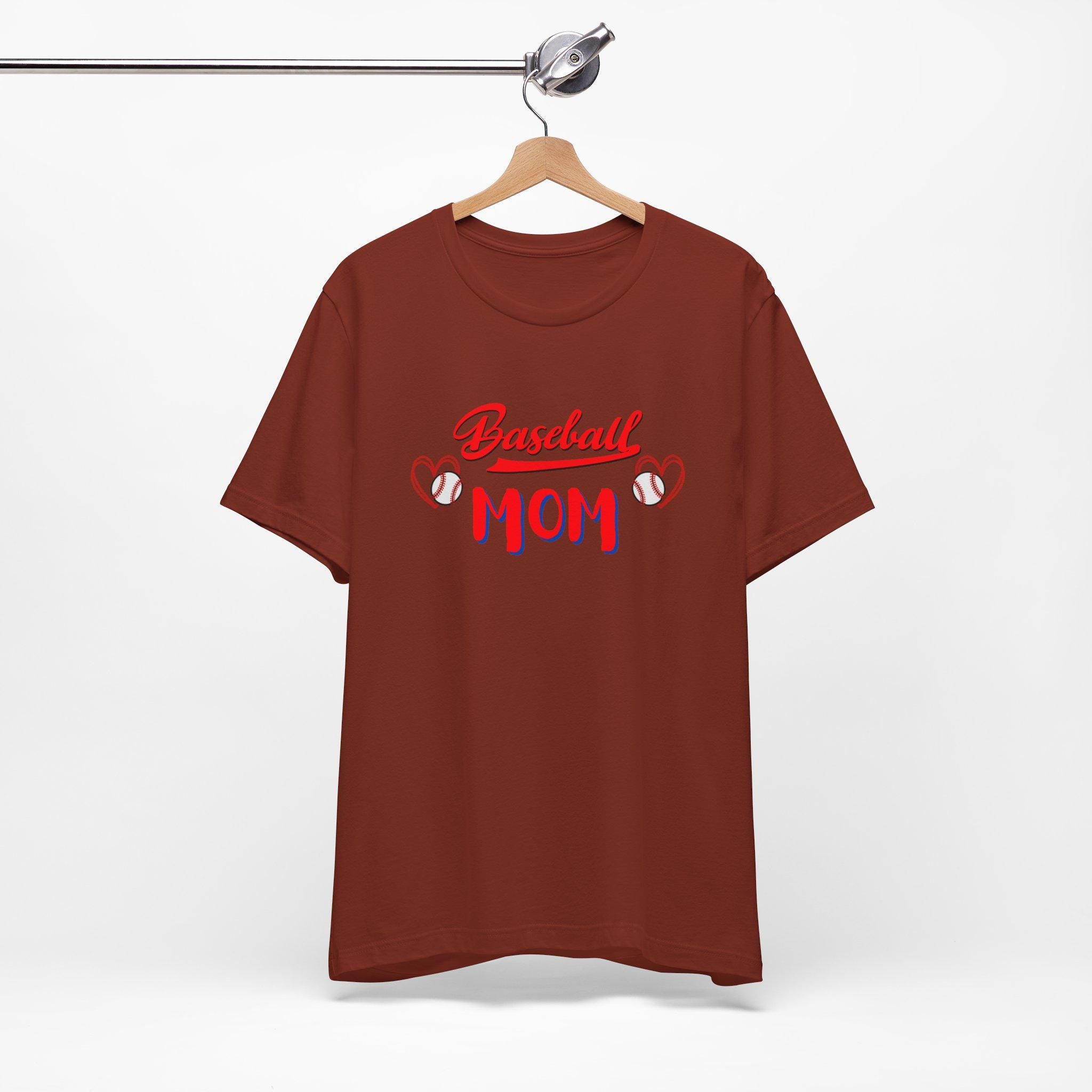 Baseball Mom T-Shirt: Soft Cotton Jersey Tee for Game Days