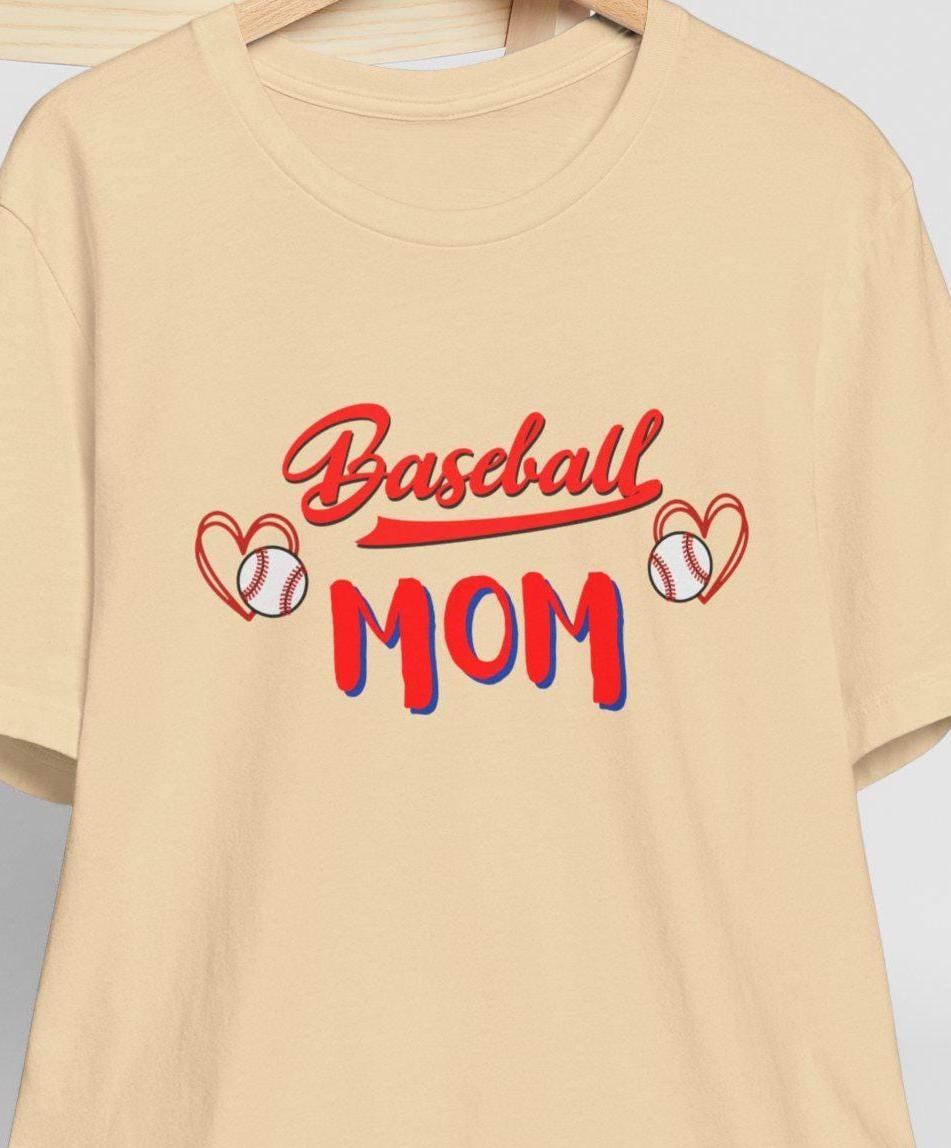 Baseball Mom T-Shirt: Soft Cotton Jersey Tee for Game Days