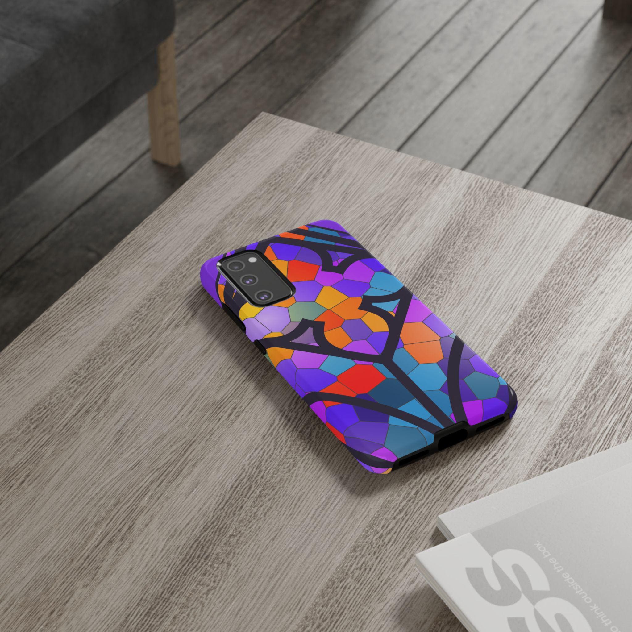 Faux Stained Glass Phone Case Samsung Galaxy | Google Pixel