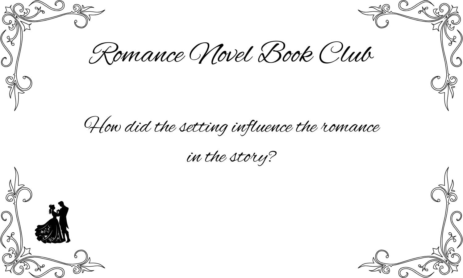 Romance Novel Book Club Conversation Cards, Talking Points to Assist Book Club Members