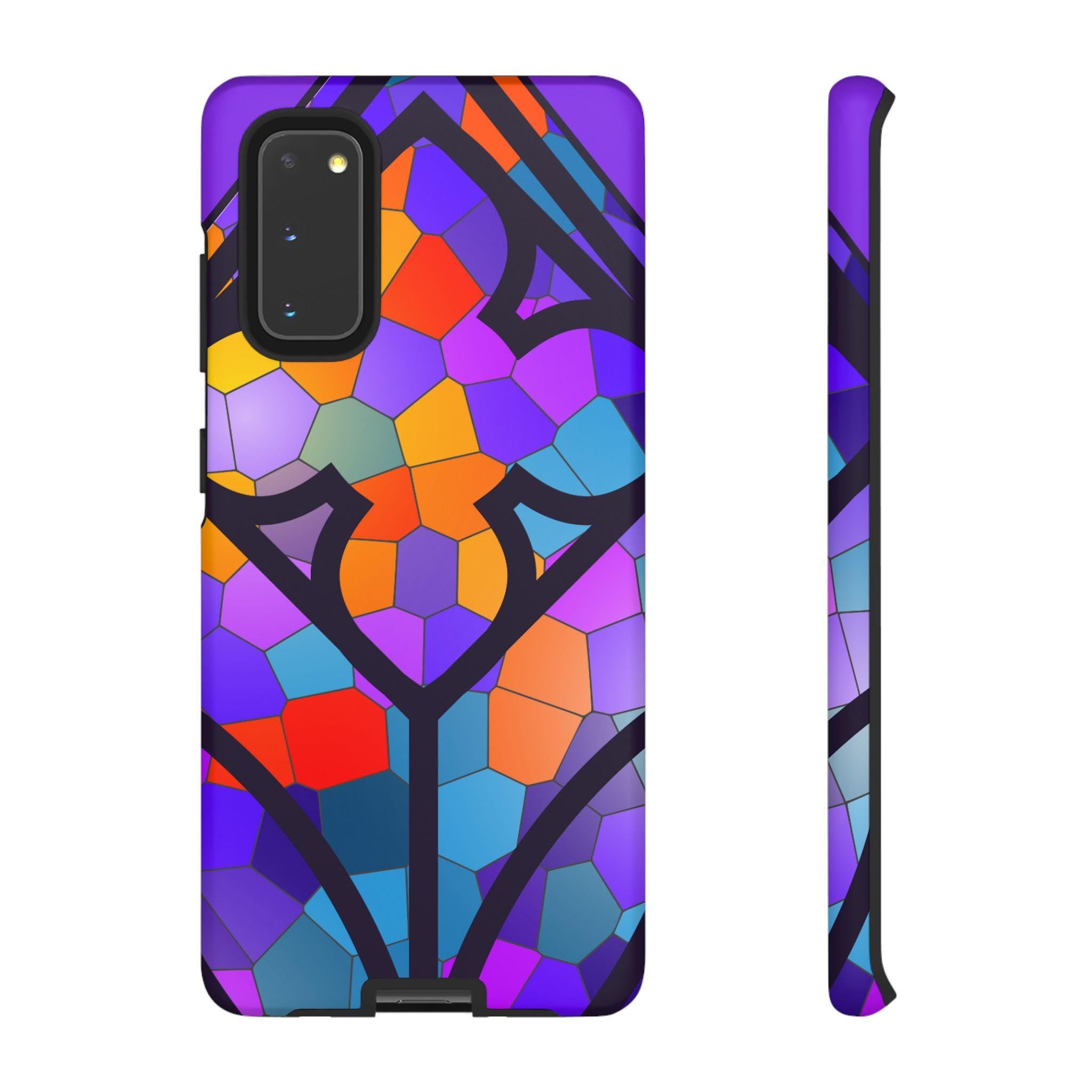 Faux Stained Glass Phone Case Samsung Galaxy | Google Pixel