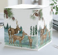 Deer & Pine Note Cube: Rustic Office Memo Pad, Nature Lover Gift