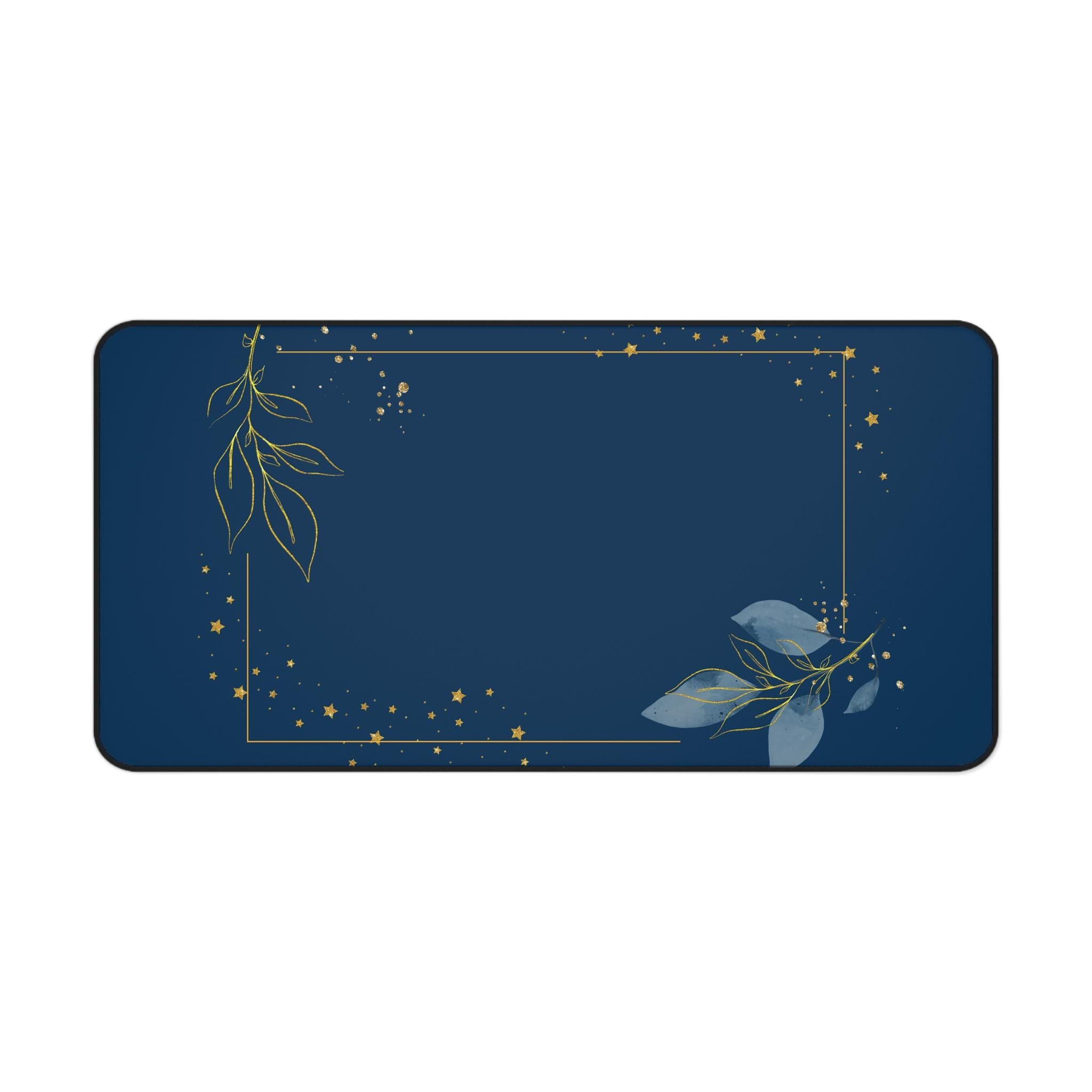 Floral Desk Mat: Elegant Workspace Accessory - Neoprene Desk Organizer