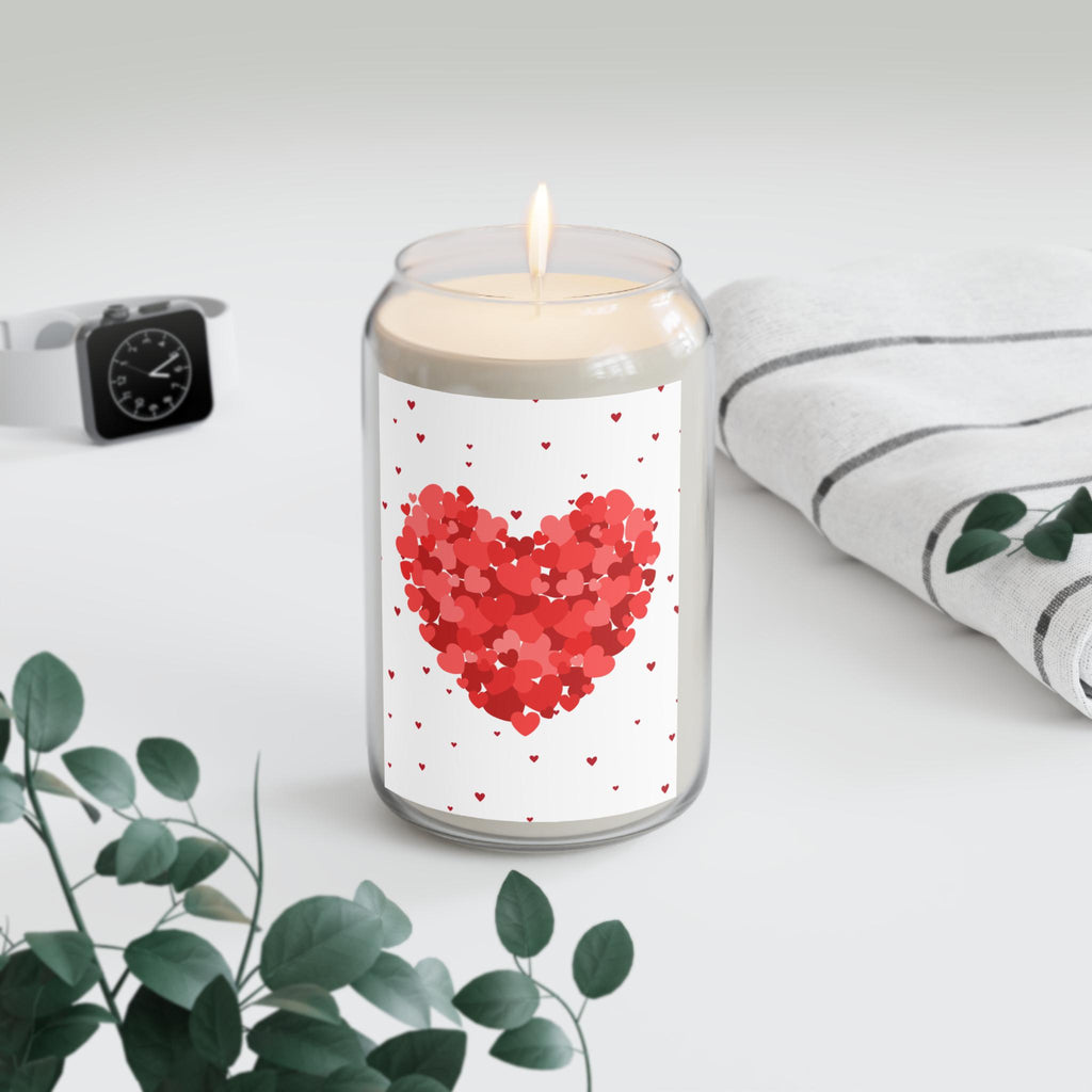 Red Heart Confetti Candle | Soy Candle