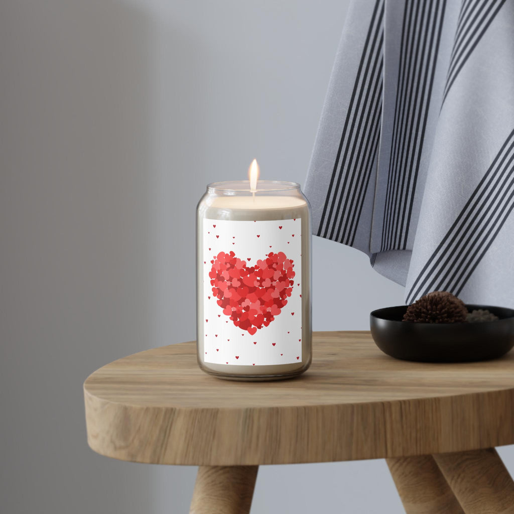 Red Heart Confetti Candle | Soy Candle