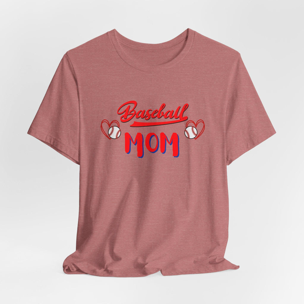 Baseball Mom T-Shirt: Soft Cotton Jersey Tee for Game Days