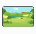 Golf Desk Mat: Personalized Workspace Decor, Nature Landscape