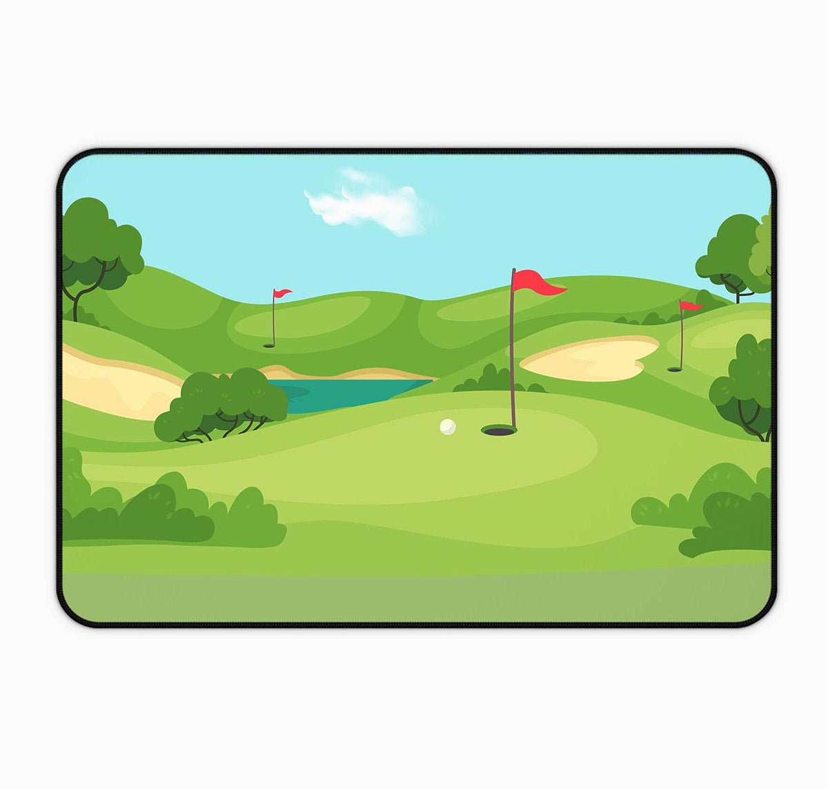 Golf Desk Mat: Personalized Workspace Decor, Nature Landscape