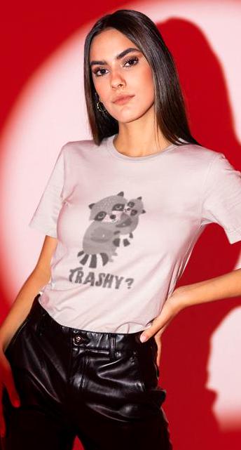 Funny Raccoon T-Shirt: Kawaii Animal Graphic Tee, Eco-Friendly Cotton