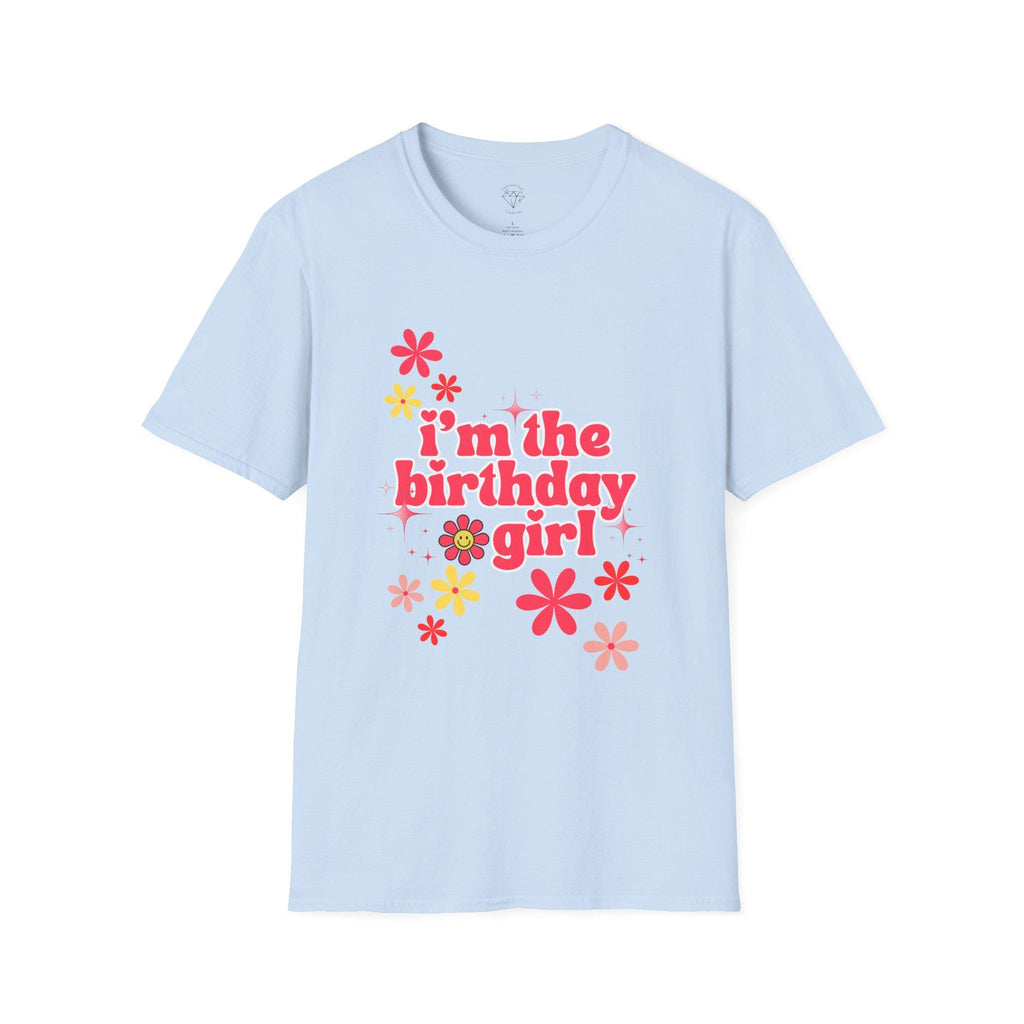 Birthday Girl T-Shirt: Fun Floral Celebration Tee
