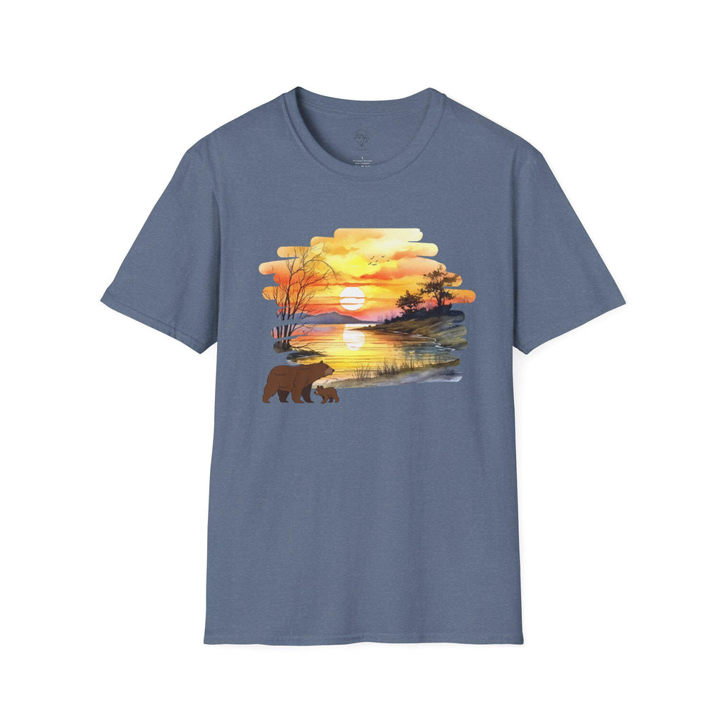 Bear Sunset T-Shirt | Golden Hour Wilderness Graphic Tee