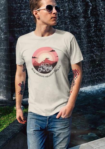 Adventure Awaits T-Shirt: Mountain All-Terrain Vehicle Tee