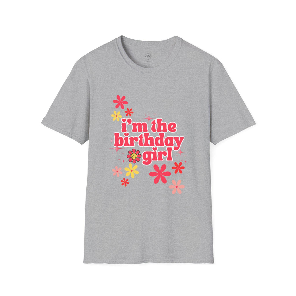Birthday Girl T-Shirt: Fun Floral Celebration Tee