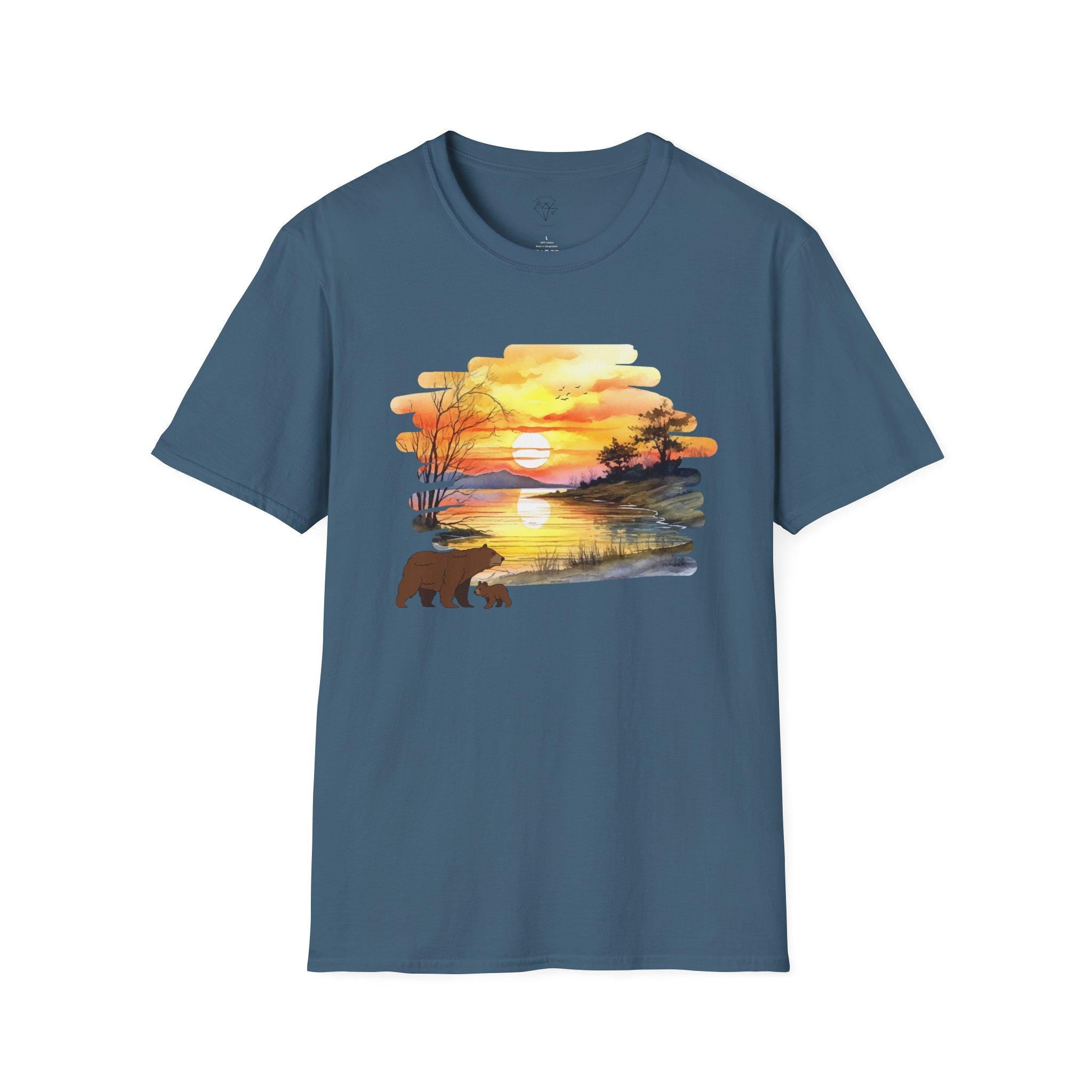 Bear Sunset T-Shirt | Golden Hour Wilderness Graphic Tee