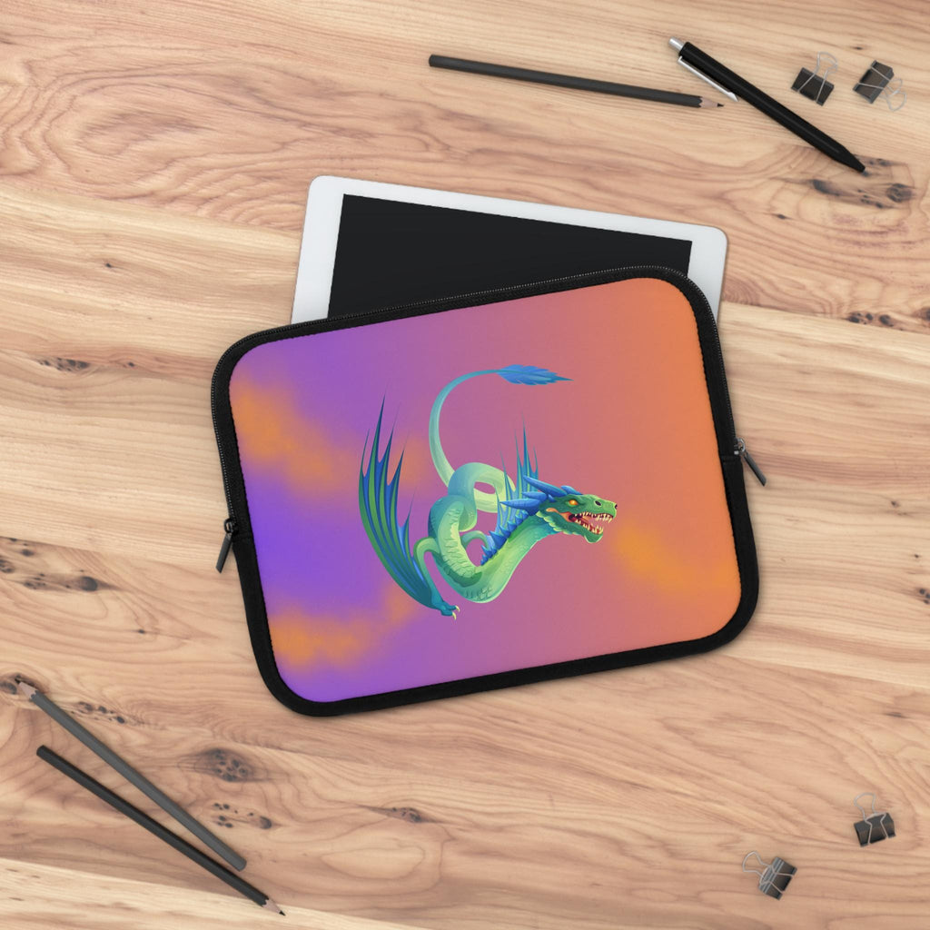 Fantasy Dragon Laptop Sleeve: Colorful Neoprene Computer Protector