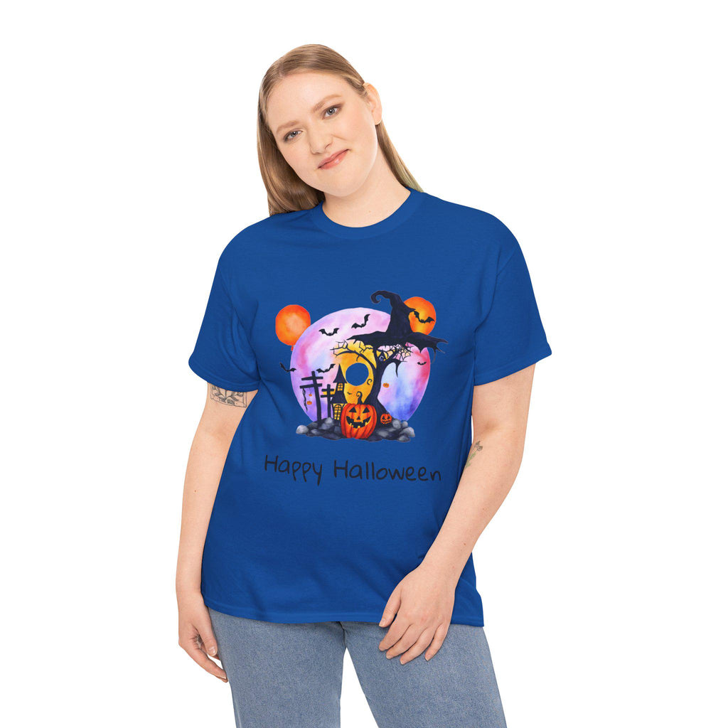 Halloween Graphic Tee: Unisex Cotton Spooky Season Shirt