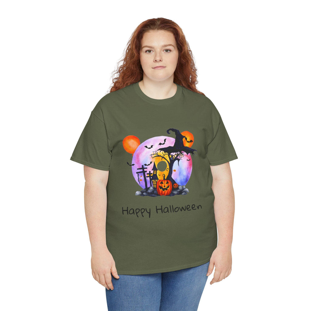 Halloween Graphic Tee: Unisex Cotton Spooky Season Shirt