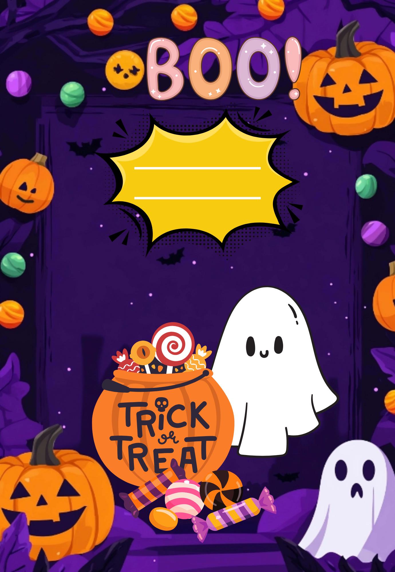 Halloween Composition Notebook Sticker Cover: Spooky Season School Supplies (Digital Download)