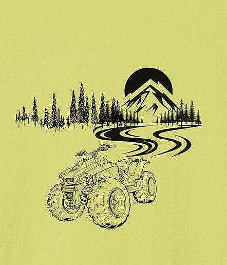 ATV Mountain Adventure T-Shirt: Off-Road Nature Lover Tee
