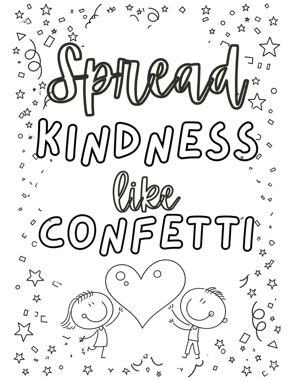Kindness Coloring Pages