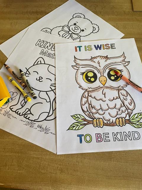 Kindness Coloring Pages