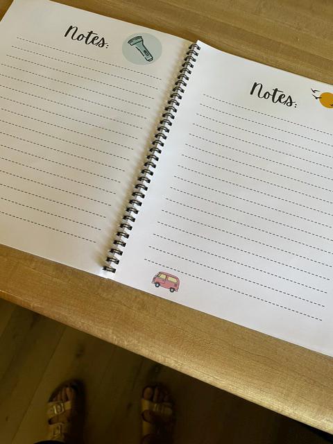 Camping Journal - spiral bound