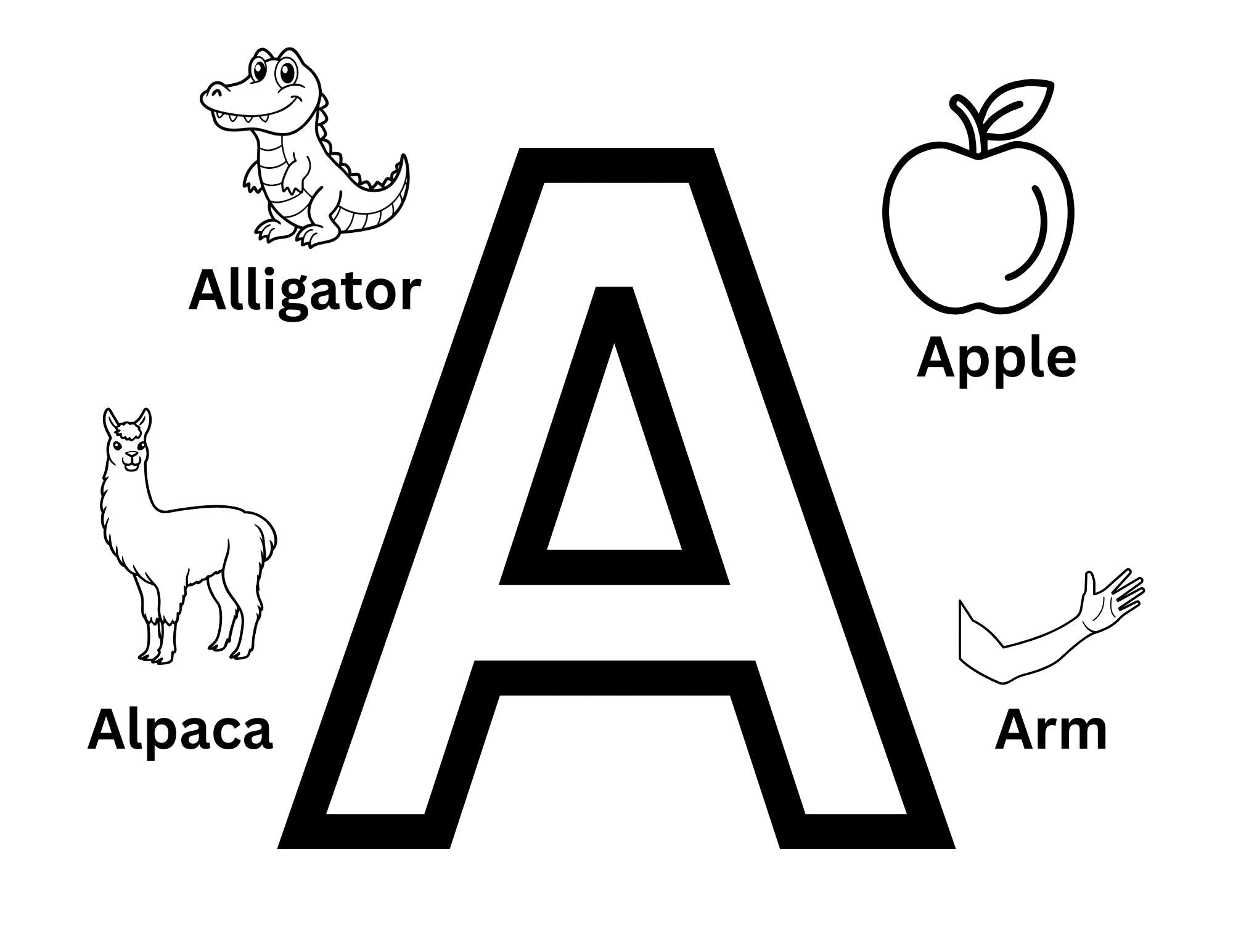 Alphabet Coloring Pages