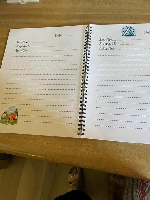 Camping Journal - spiral bound
