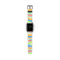 Colorful Stripe Watch Band | Abstract Neon Pattern