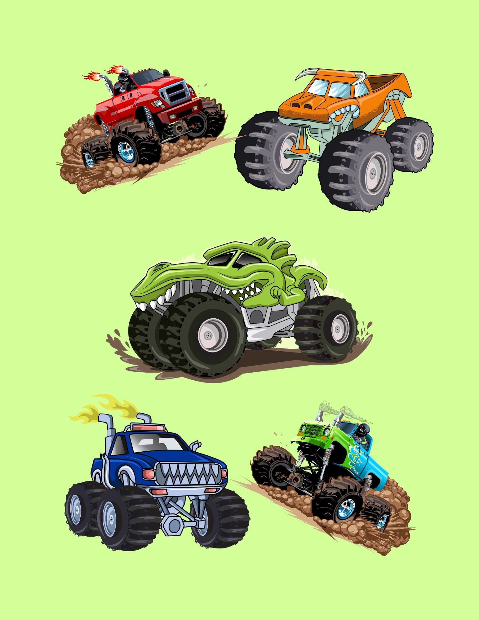 Monster Truck Composition Notebook Sticker Cover