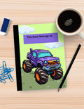 Monster Truck Composition Notebook Sticker Cover